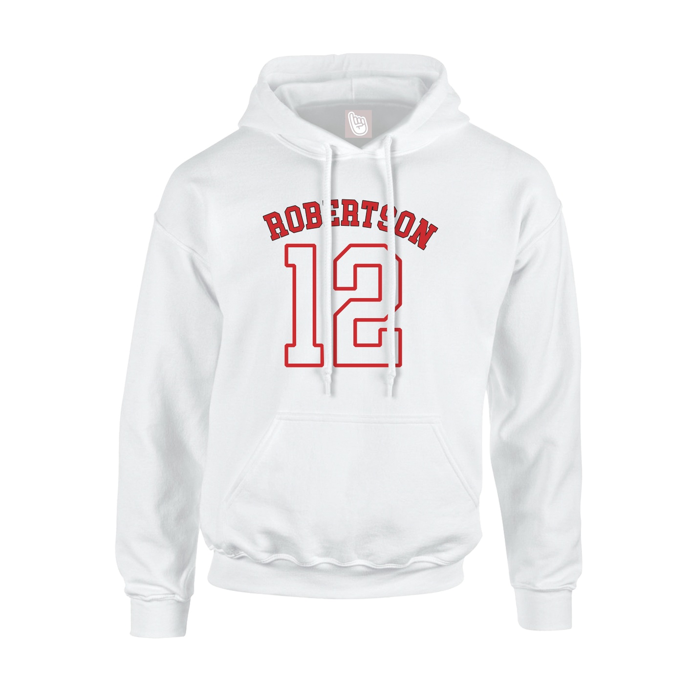 Youth Hoodie — Shirsey Arch in White