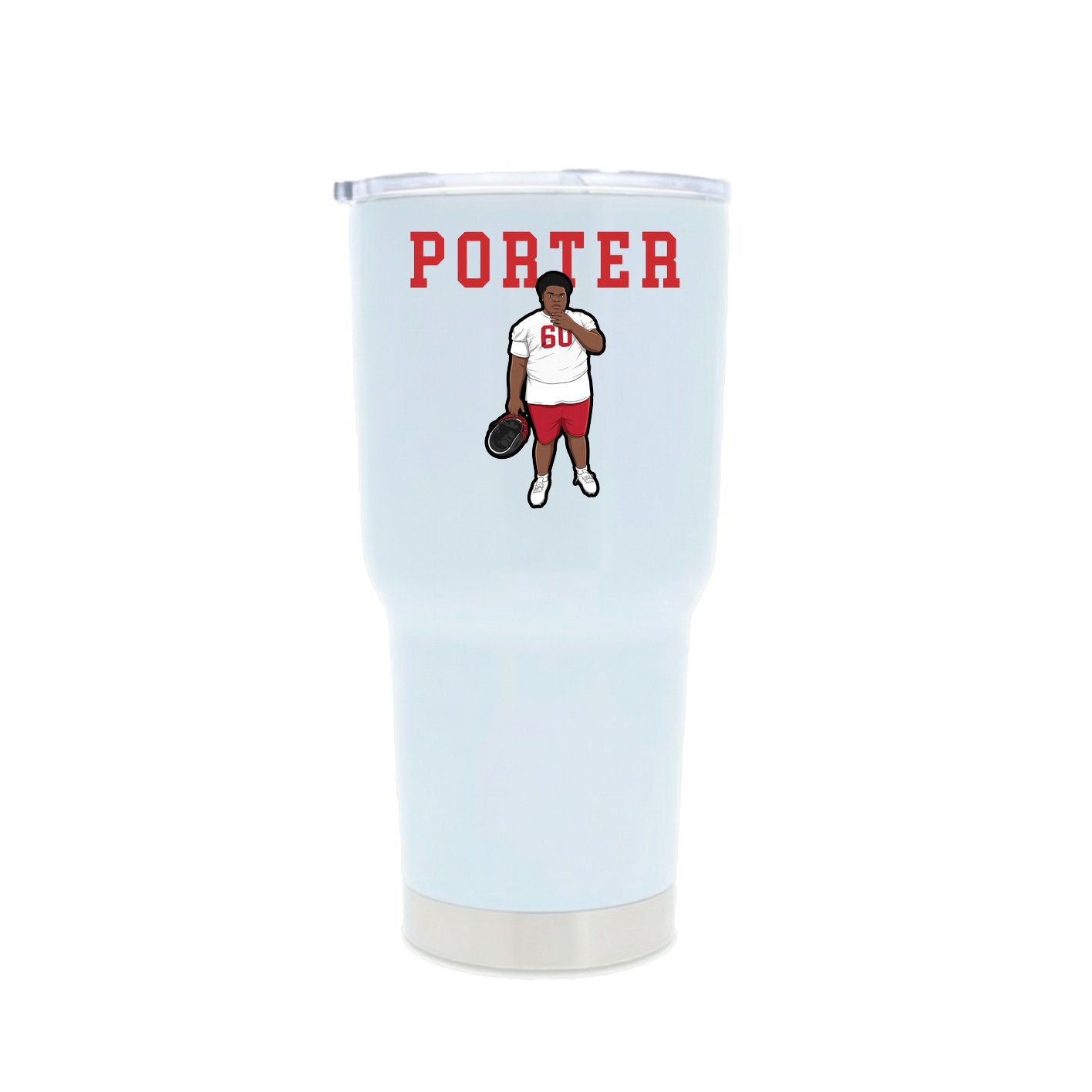 30oz Stainless Steel Tumbler — Shirsey in White