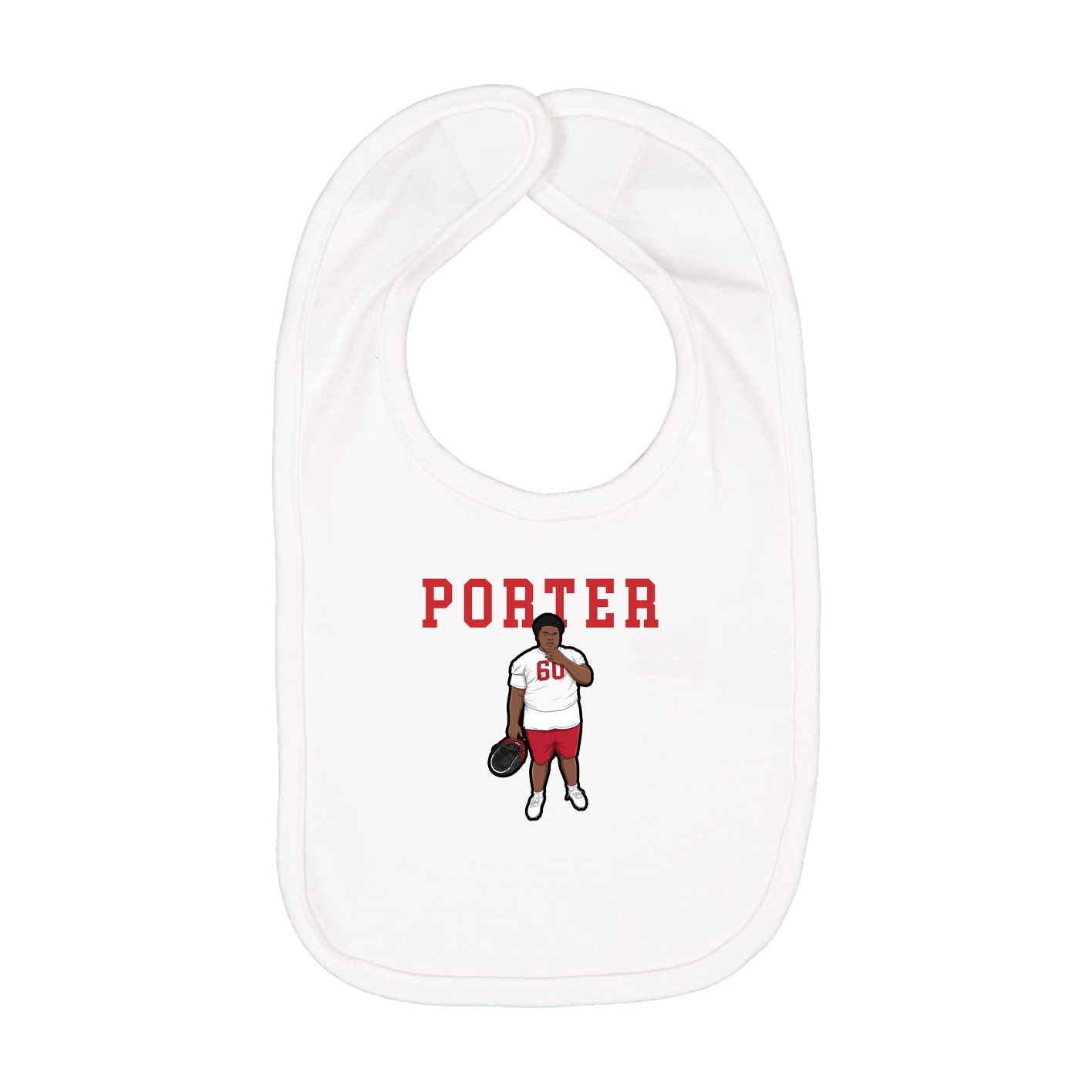 Infant Bib — Shirsey in White