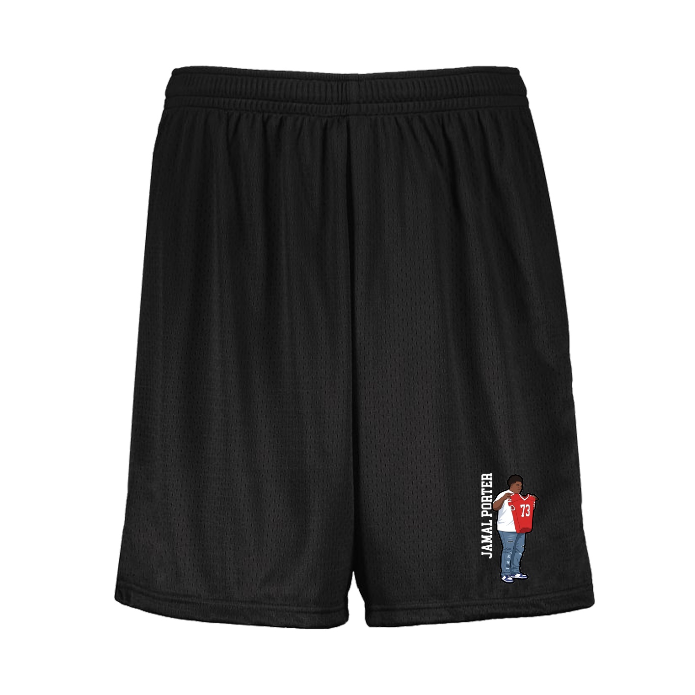 Shorts — Name Vertical in Black