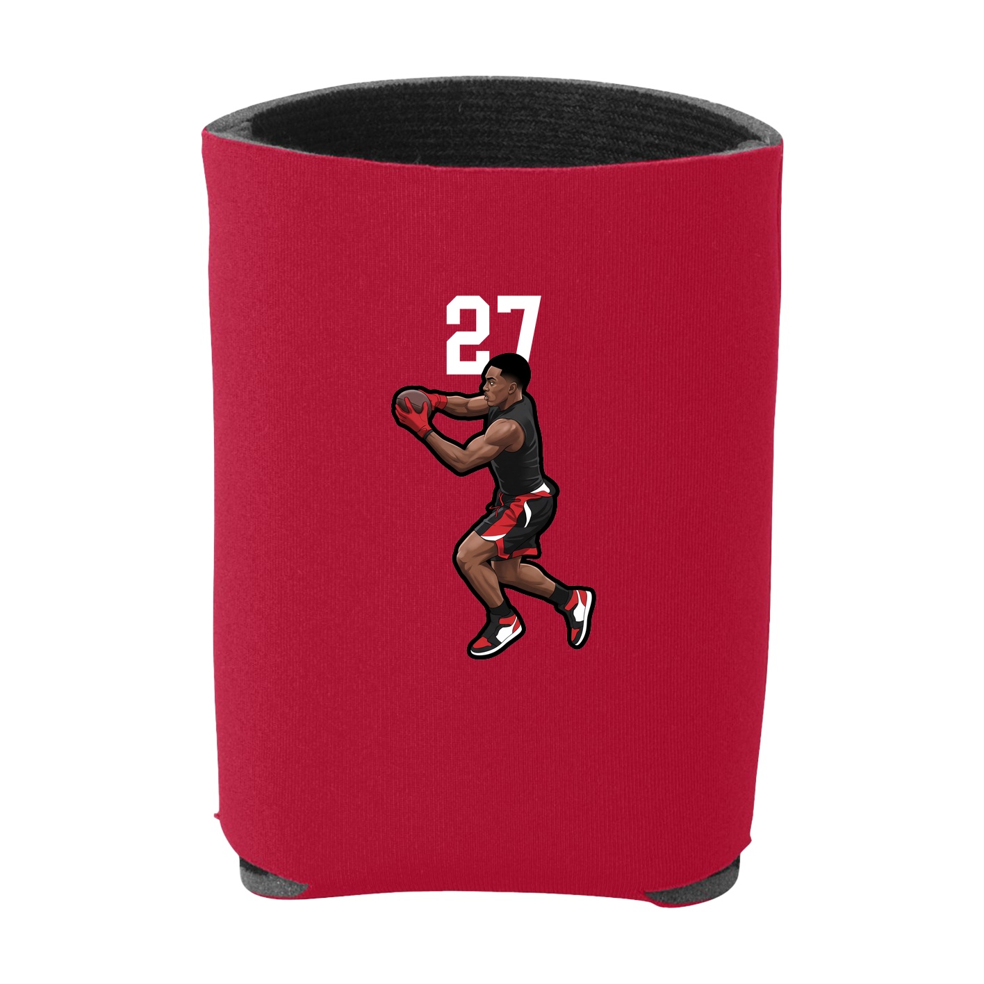 Can Holder — Number Top in Red