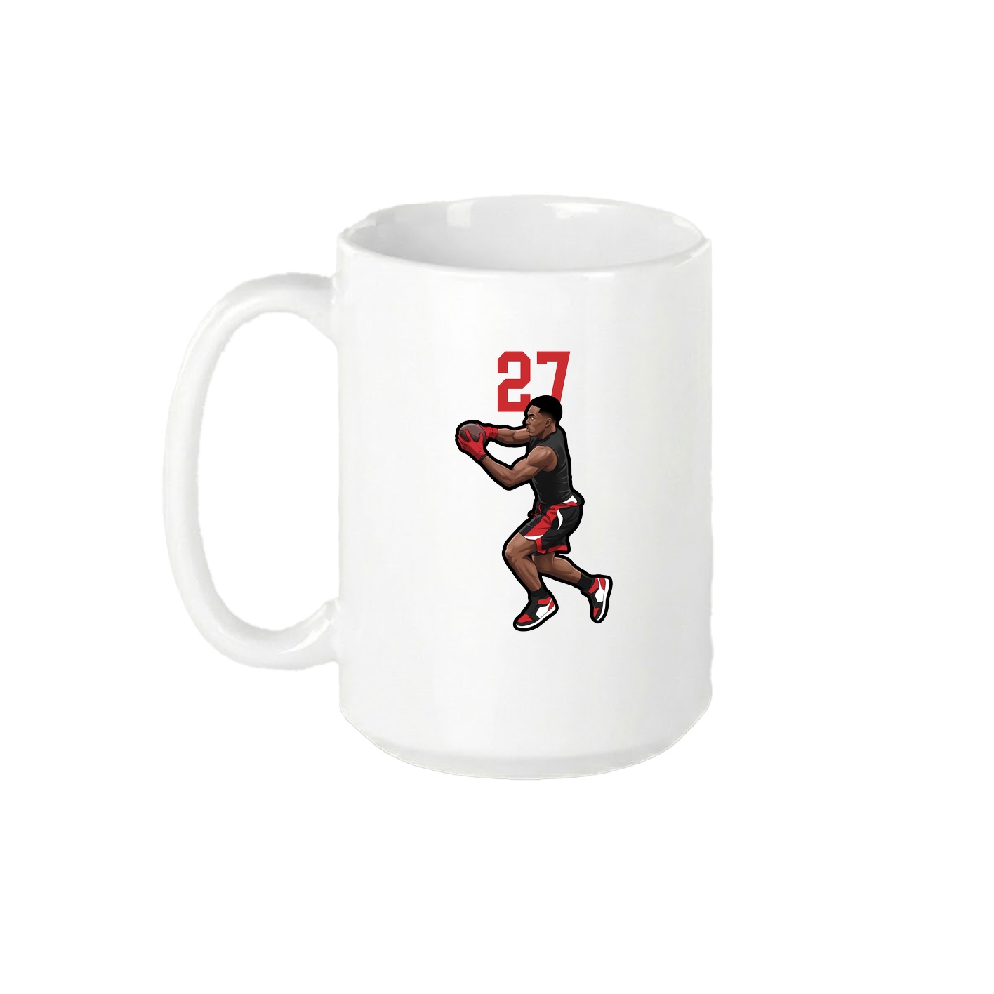 15oz Coffee Mug — Number Top in White