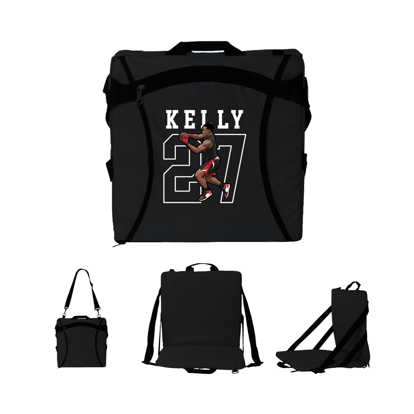 Folding Stadium Seat — Shirsey in Black