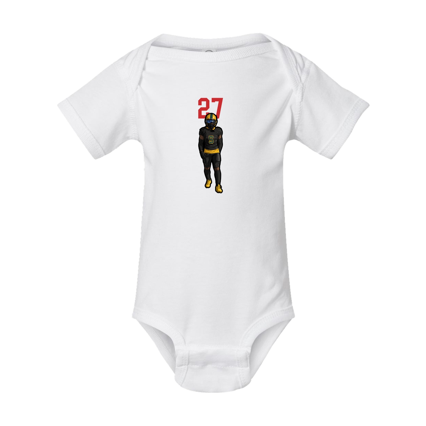 Baby Onesie — Number Top in White