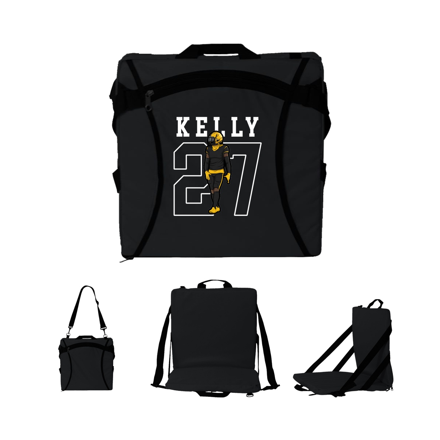 Folding Stadium Seat — Shirsey in Black