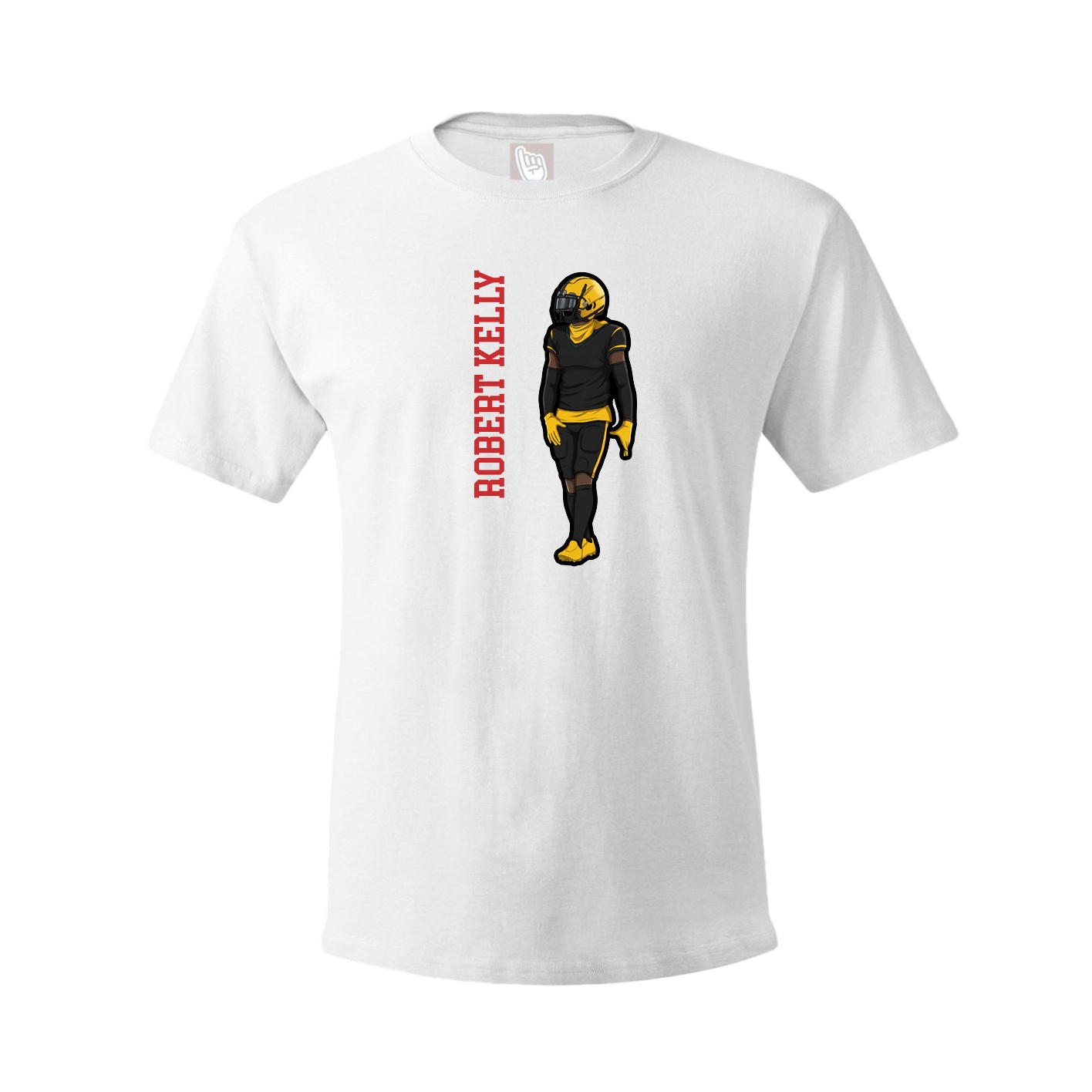 Tee — Name Vertical in White