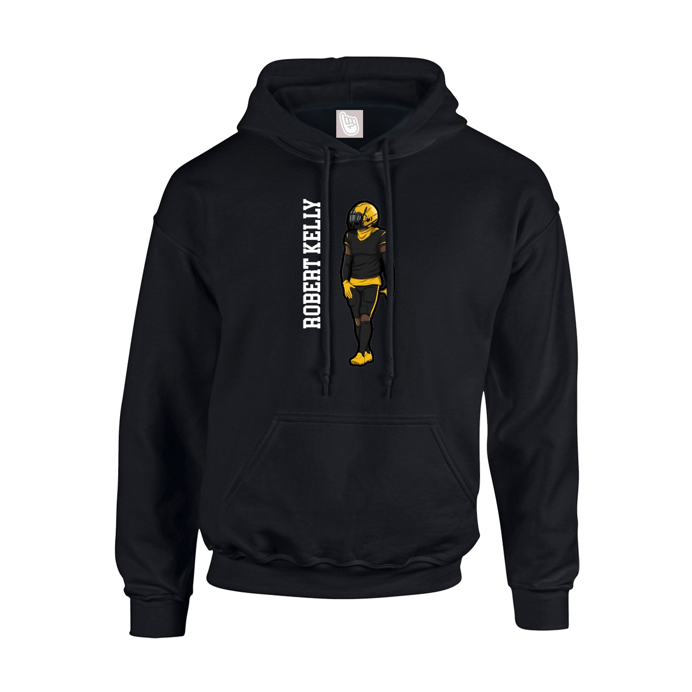 Hoodie — Name Vertical in Black
