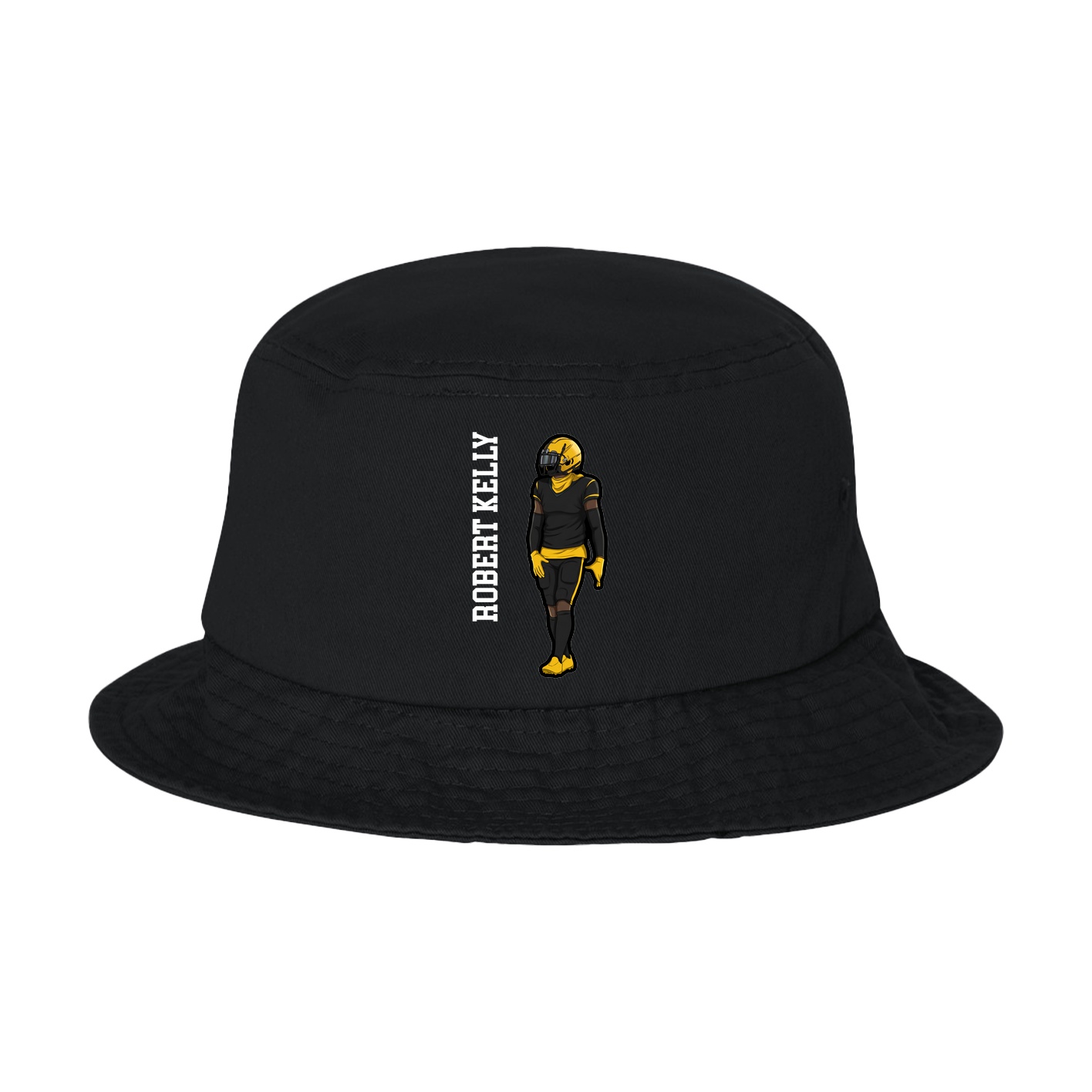 Bucket Cap — Name Vertical in Black