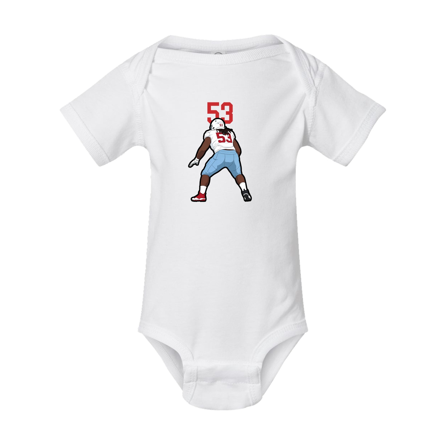 Baby Onesie — Number Top in White