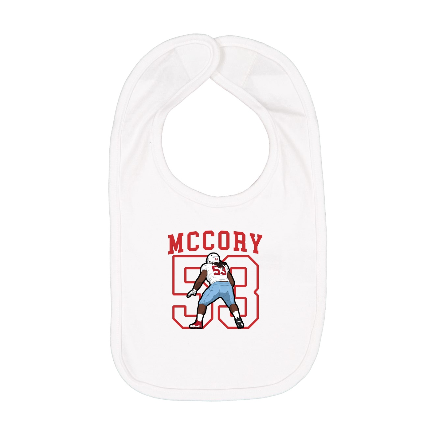 Infant Bib — Shirsey in White