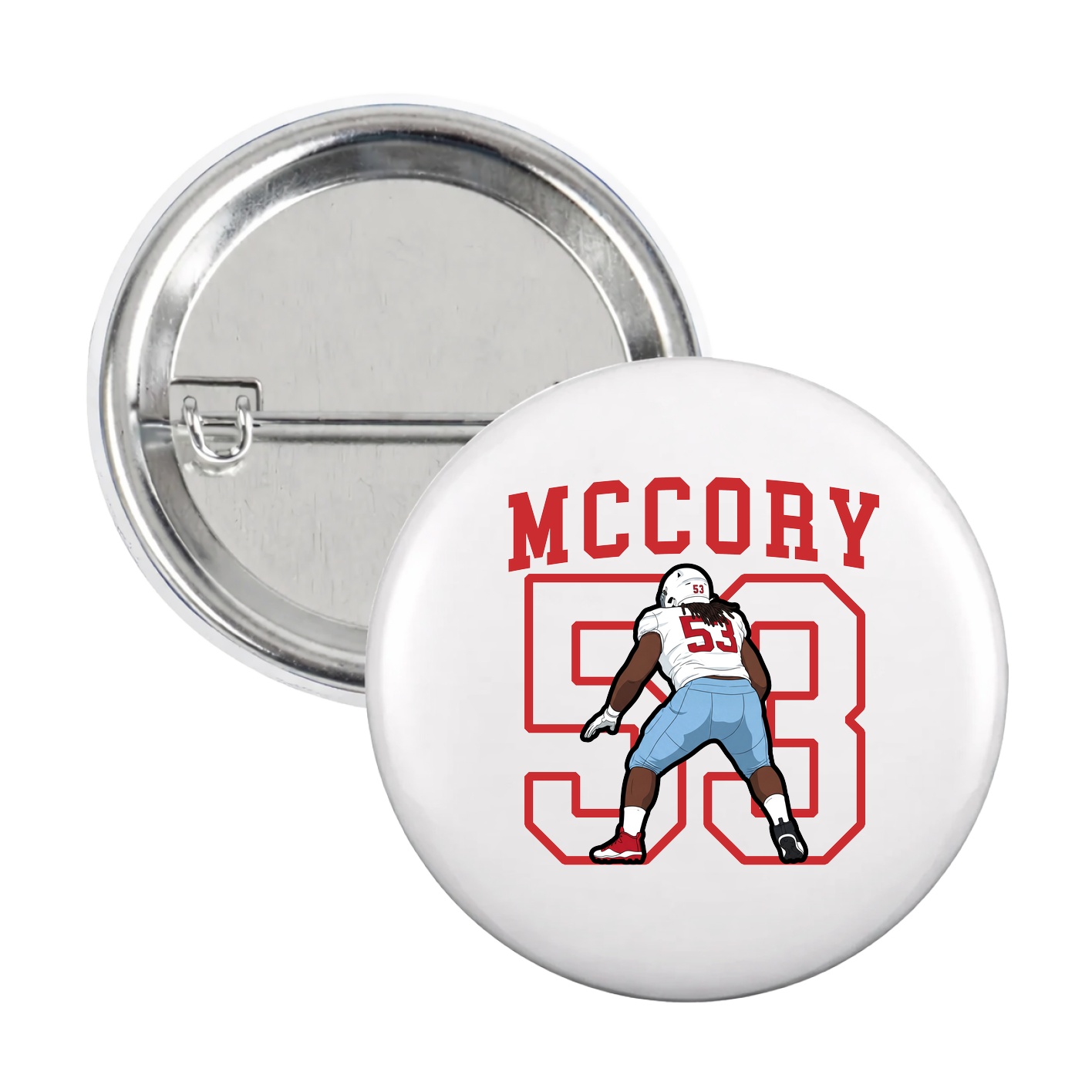 Game Day Button — Shirsey in White
