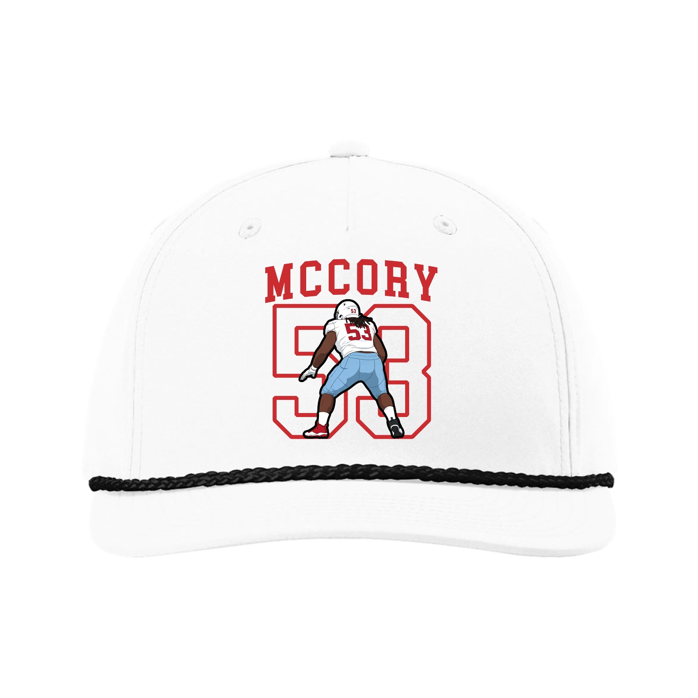 Five-Panel Classic Rope Cap — Shirsey in White