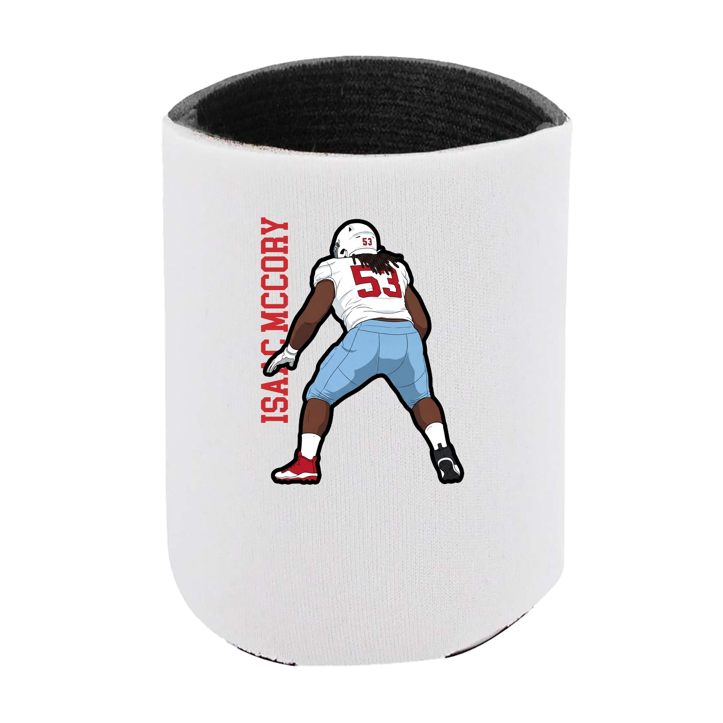 Can Holder — Name Vertical in White