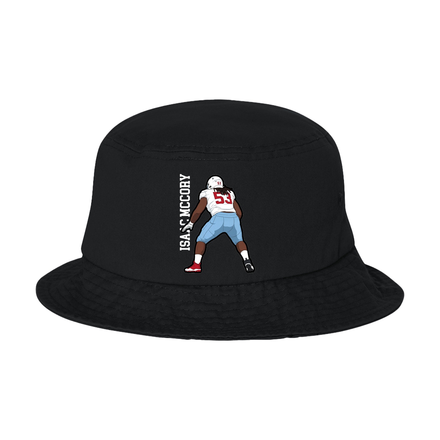 Bucket Cap — Name Vertical in Black