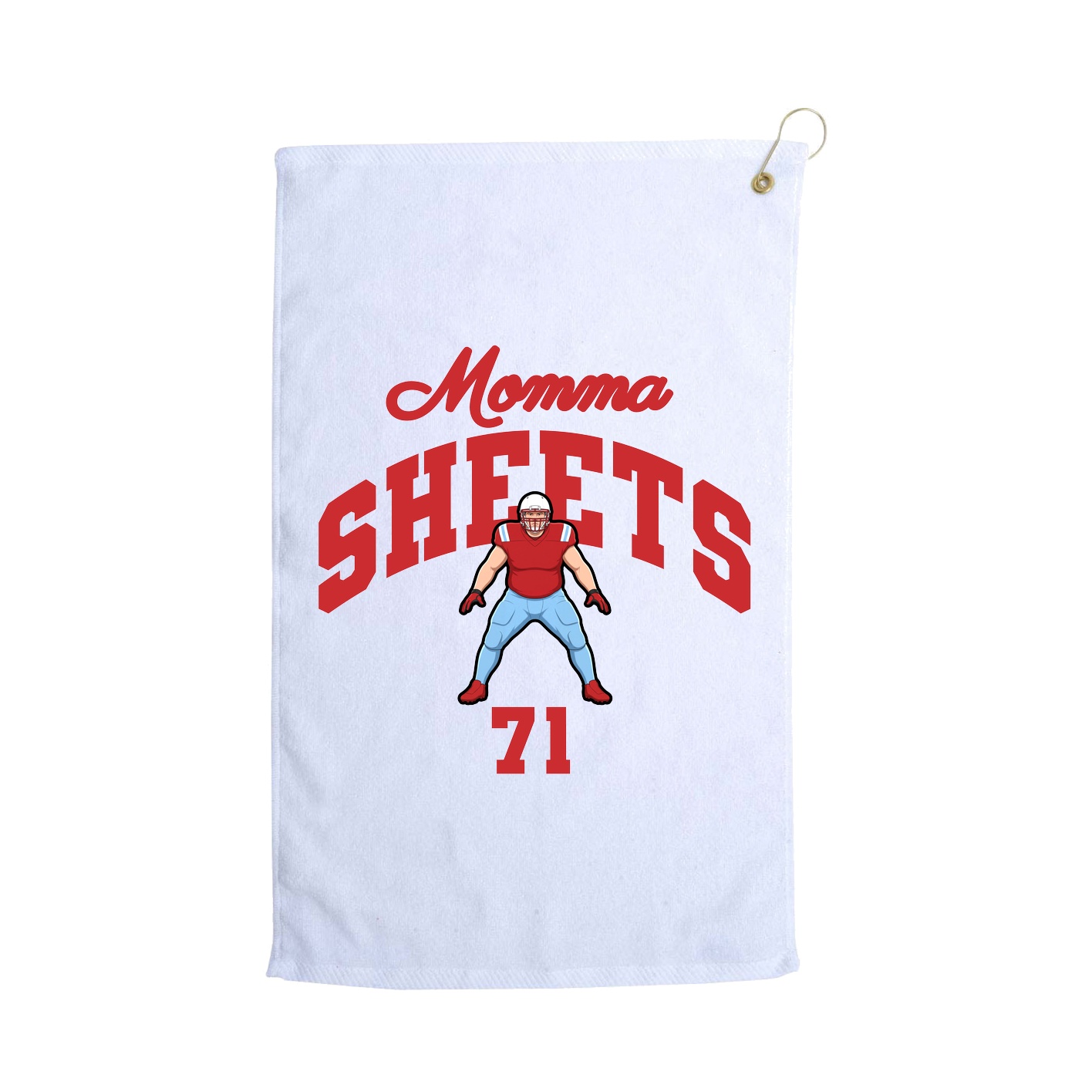 Golf Towel — Mothers Day Arch in White