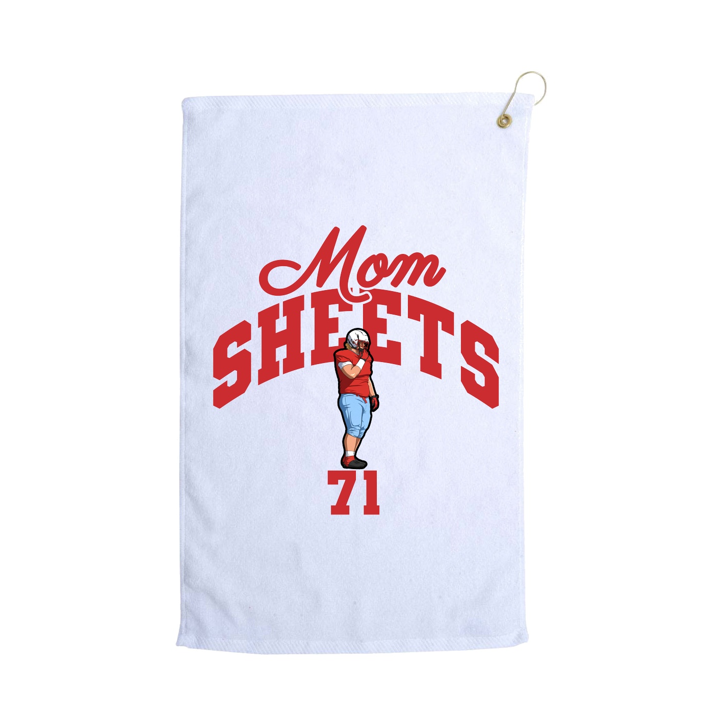Golf Towel — Mothers Day Arch in White
