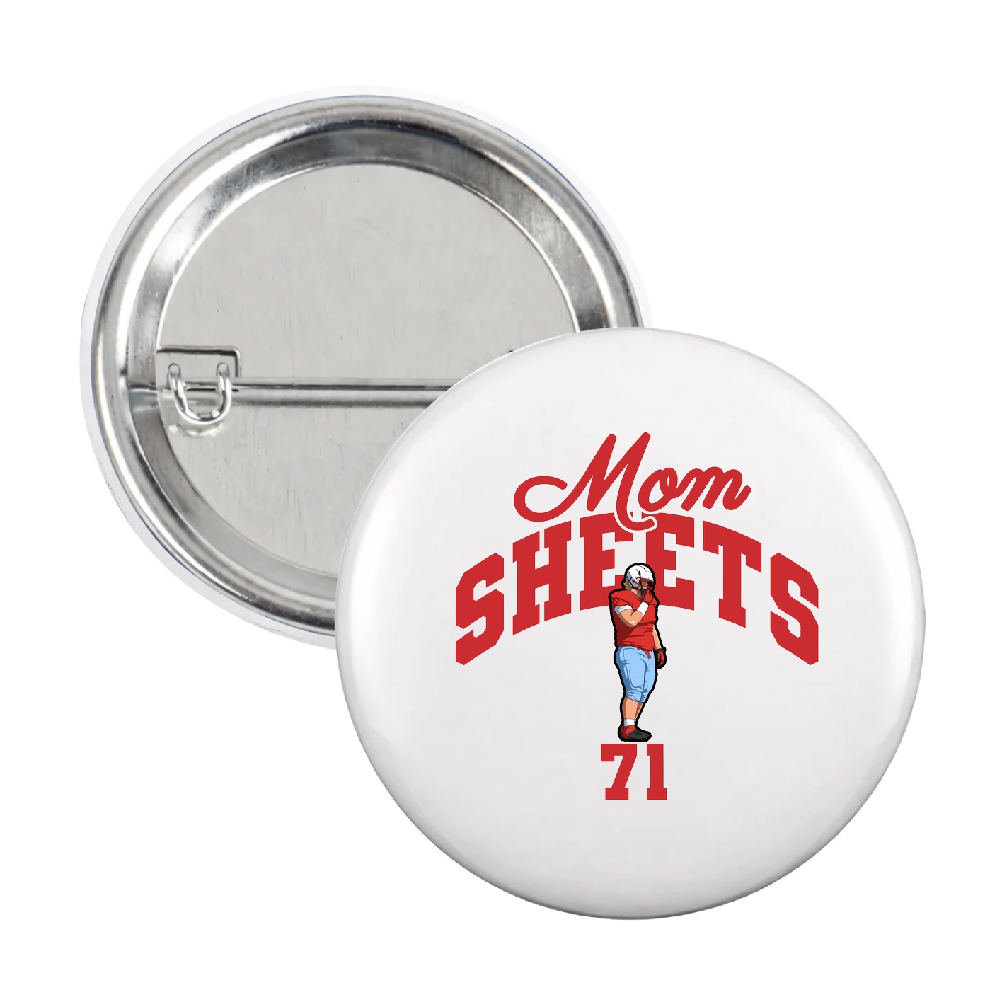 Game Day Button — Mothers Day Arch in White