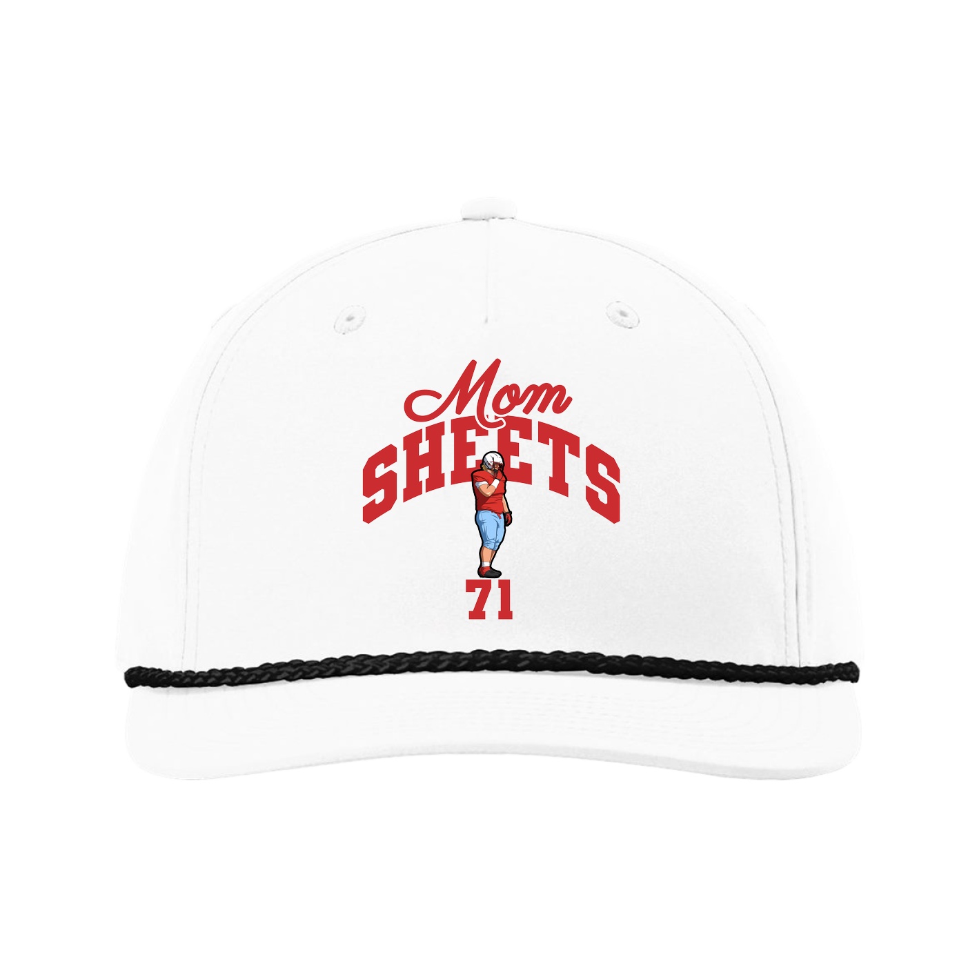 Five-Panel Classic Rope Cap — Mothers Day Arch in White