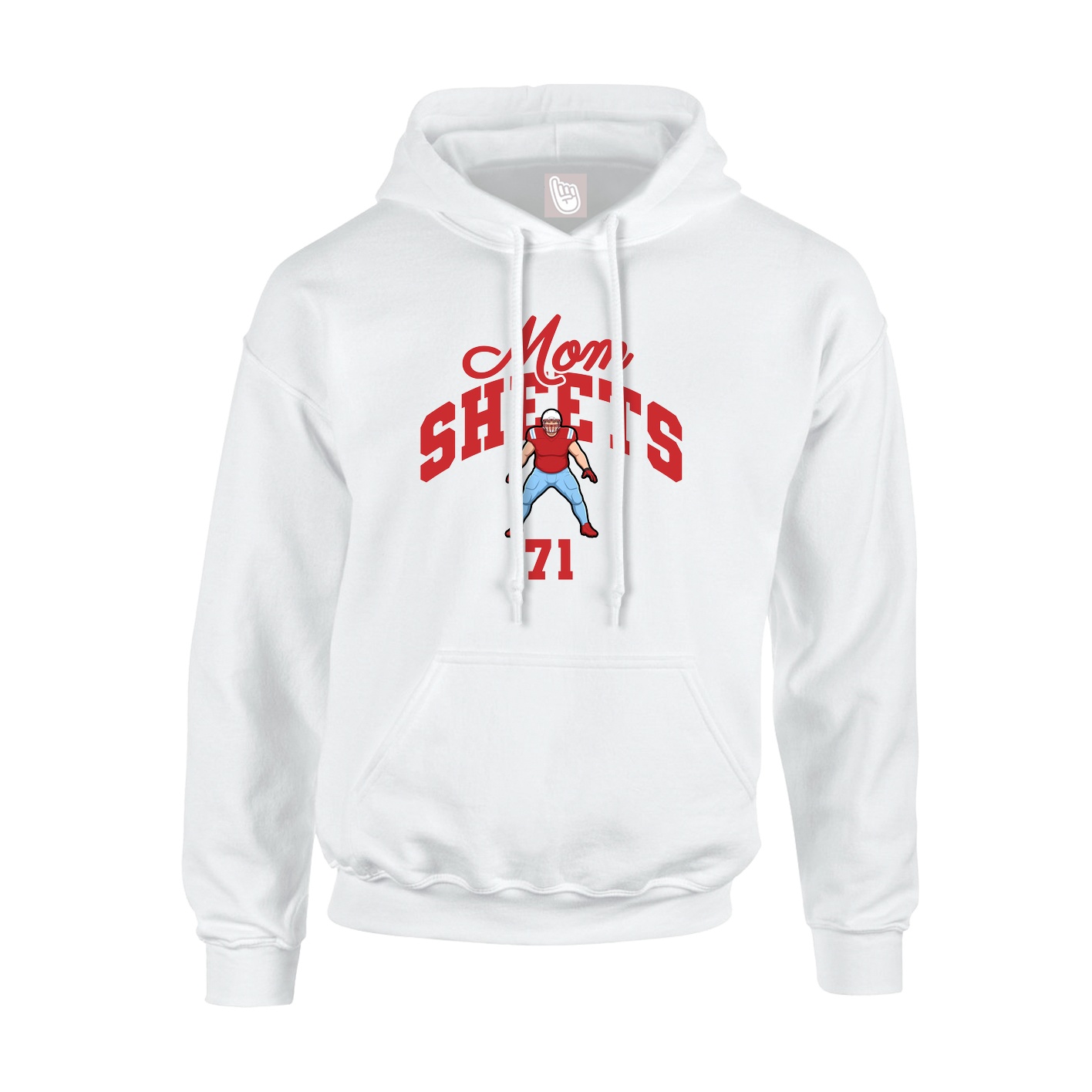 Youth Hoodie — Mothers Day Arch in White