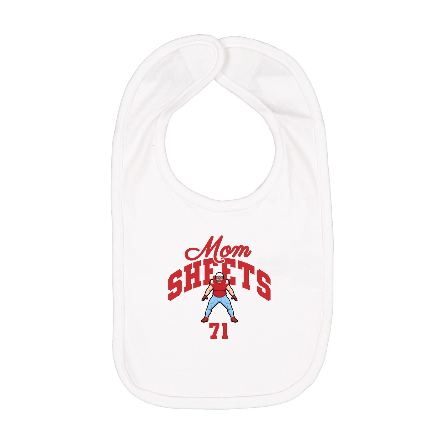 Infant Bib — Mothers Day Arch in White