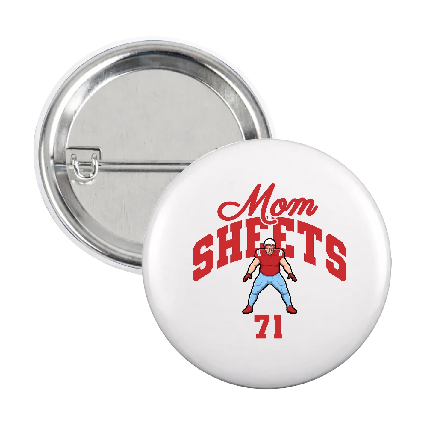Game Day Button — Mothers Day Arch in White