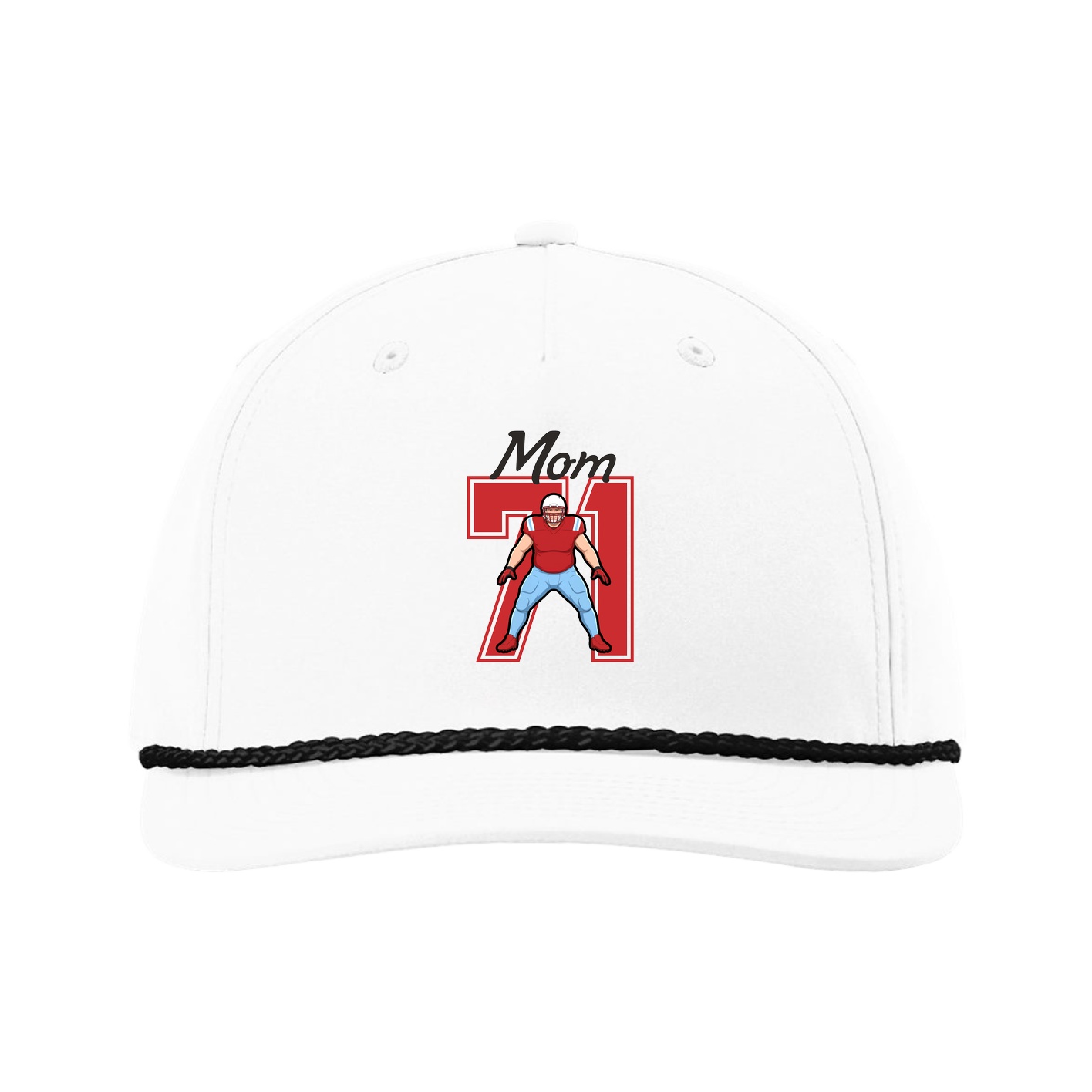 Five-Panel Classic Rope Cap — Mothers Day Shirsey in White