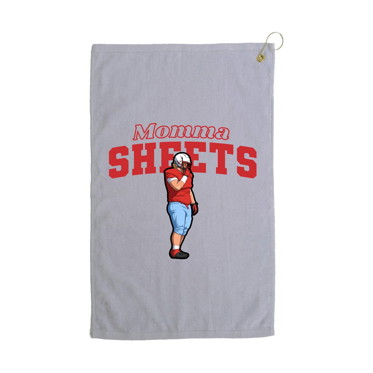 Golf Towel — Mothers Day Block in Grey