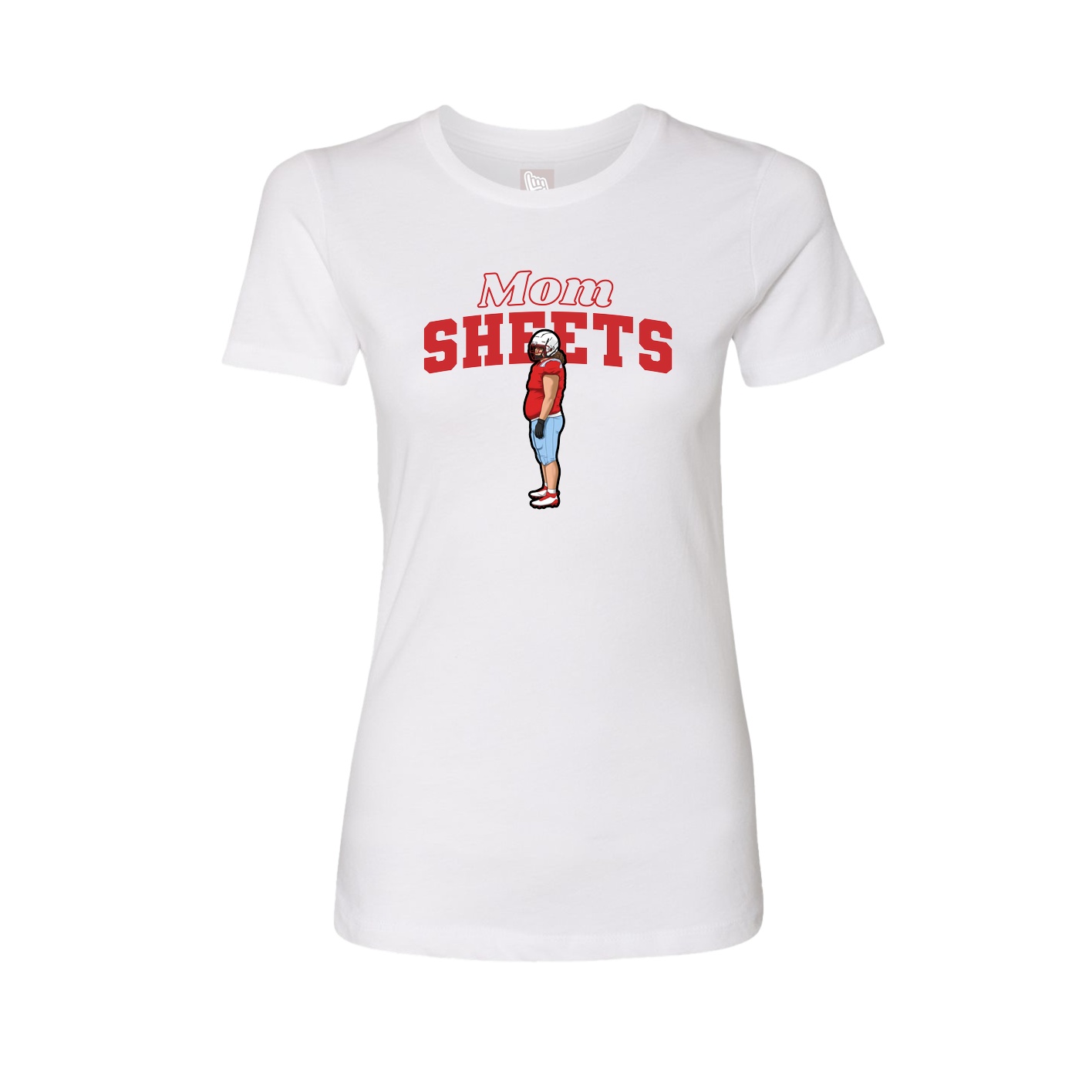 Womens Tee — Mothers Day Block in White