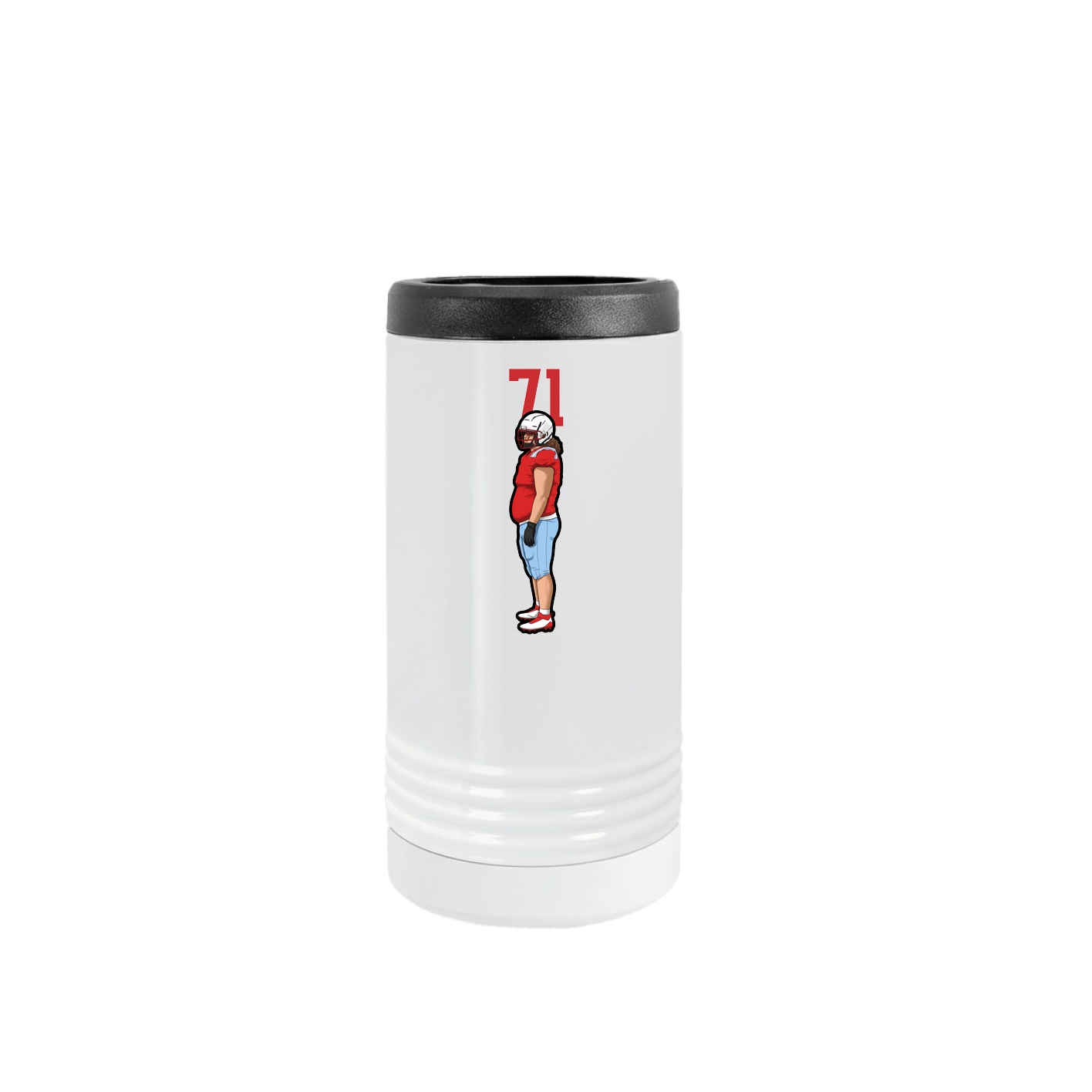 Slim Beverage Holder — Number Top in White
