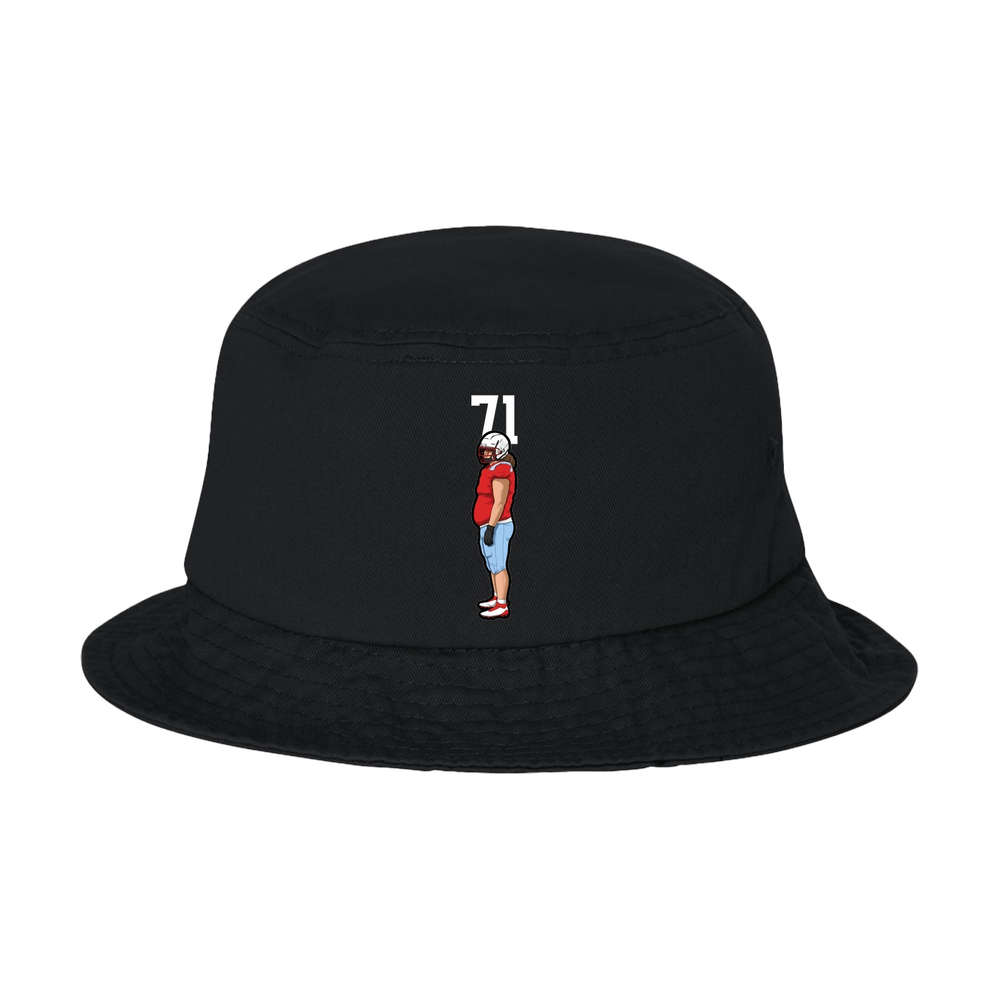 Bucket Cap — Number Top in Black
