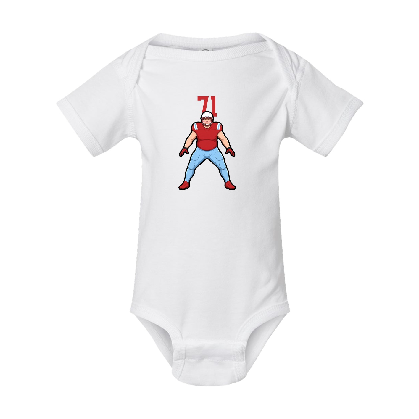 Baby Onesie — Number Top in White