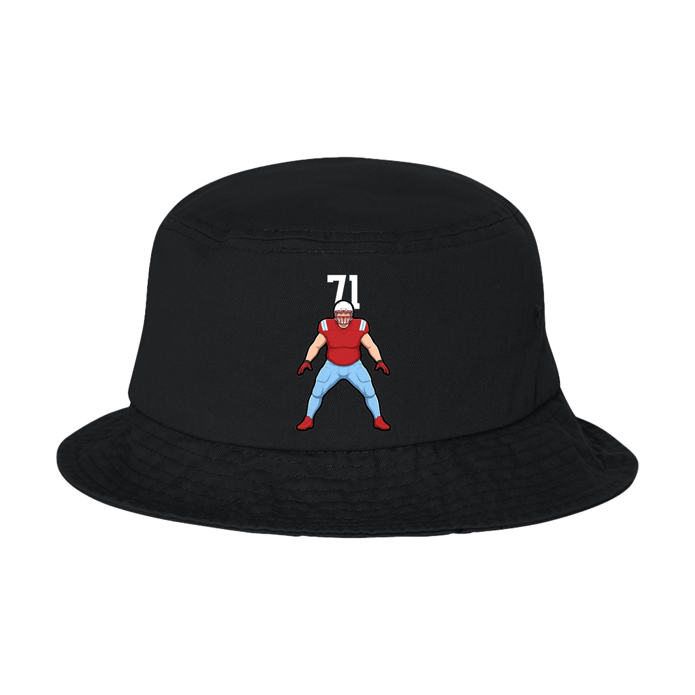 Bucket Cap — Number Top in Black