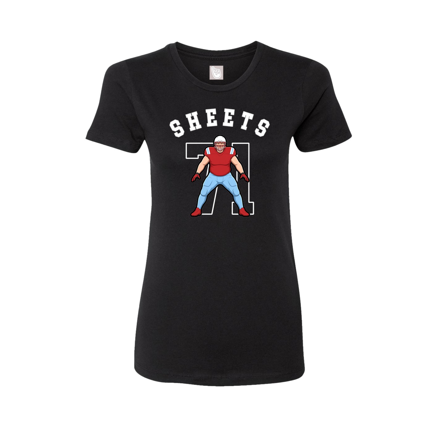 Fitted Women's Tee — Shirsey Arch in Black
