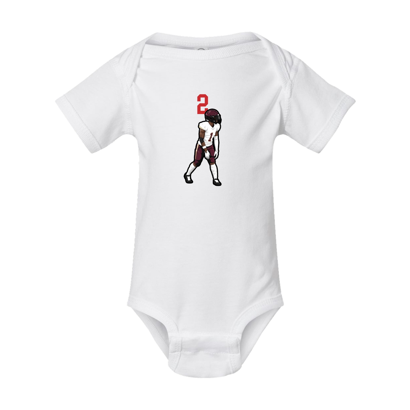 Baby Onesie — Number Top in White