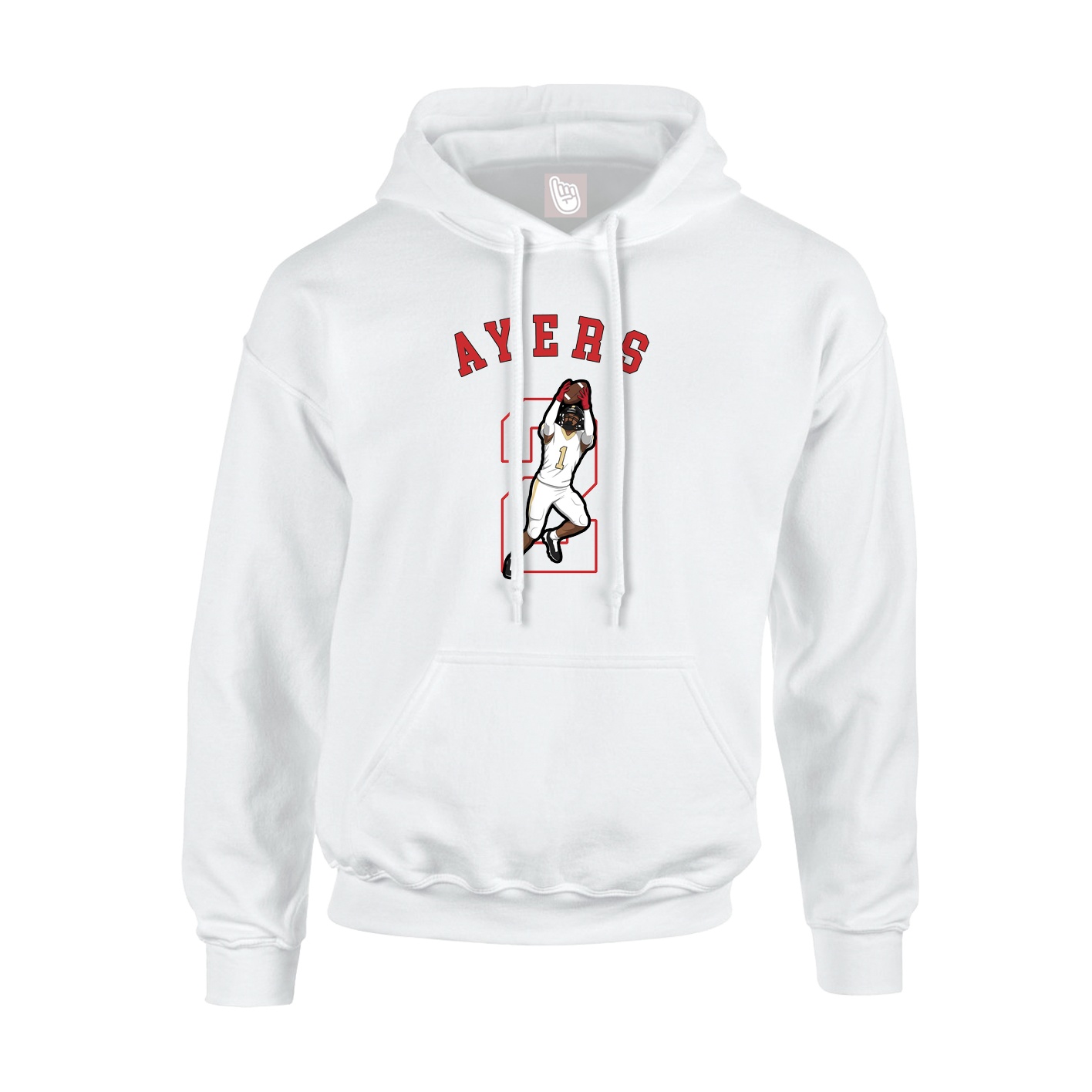 Youth Hoodie — Shirsey Arch in White