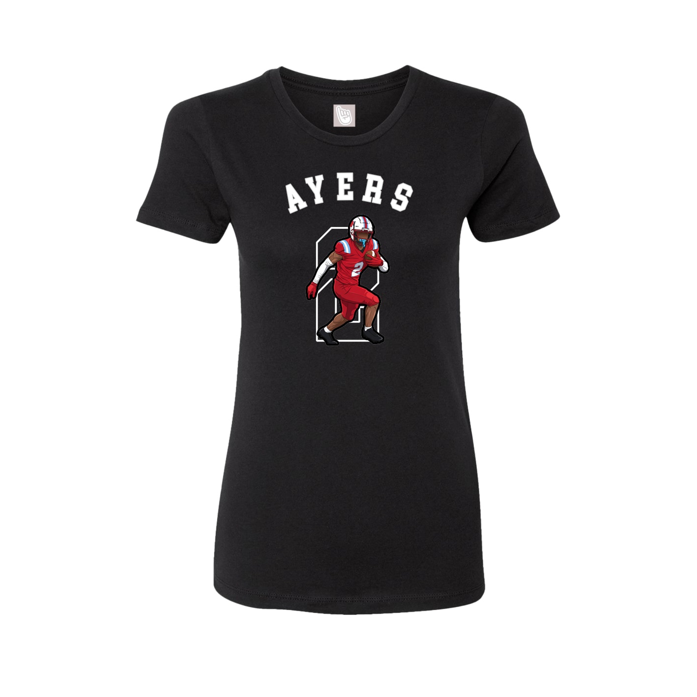 Fitted Women's Tee — Shirsey Arch in Black