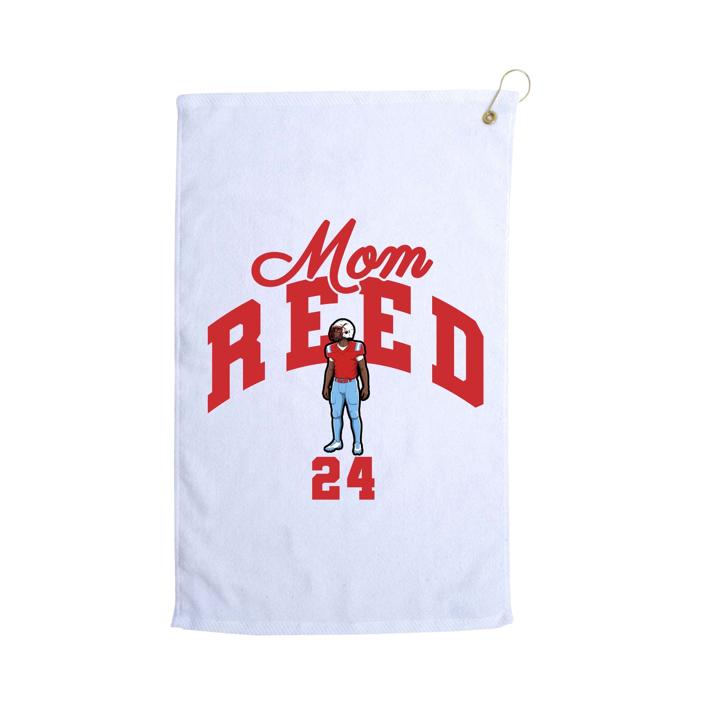 Golf Towel — Mothers Day Arch in White