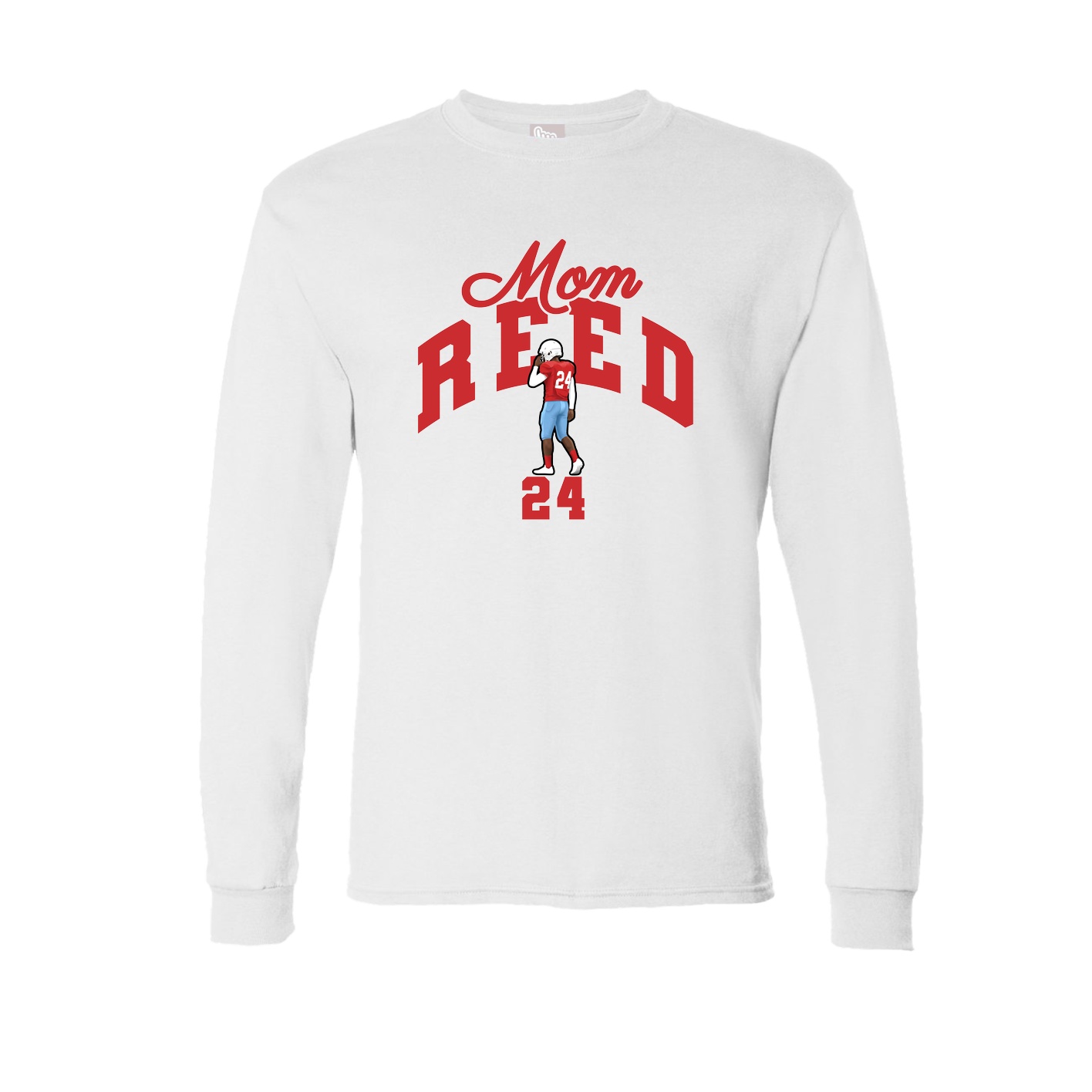 Long Sleeve Tee — Mothers Day Arch in White