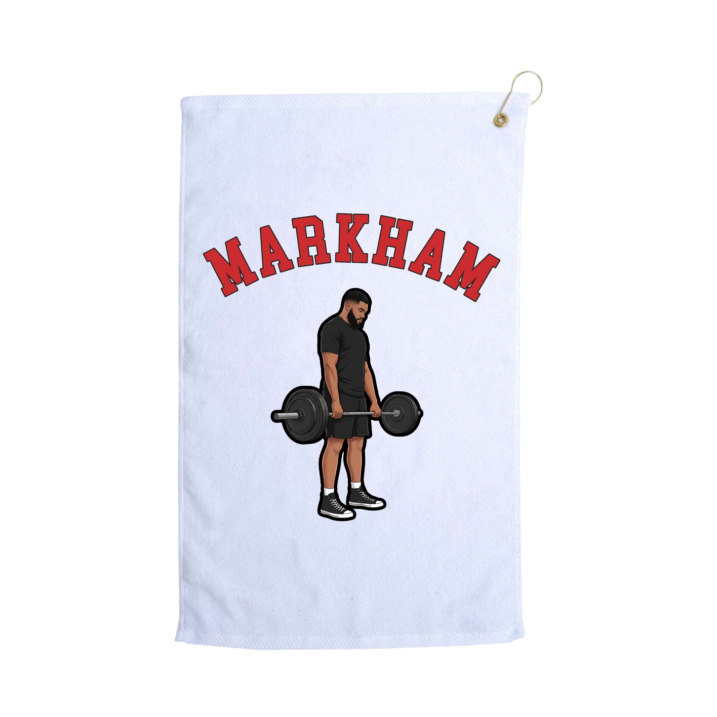 Golf Towel — Shirsey Arch in White