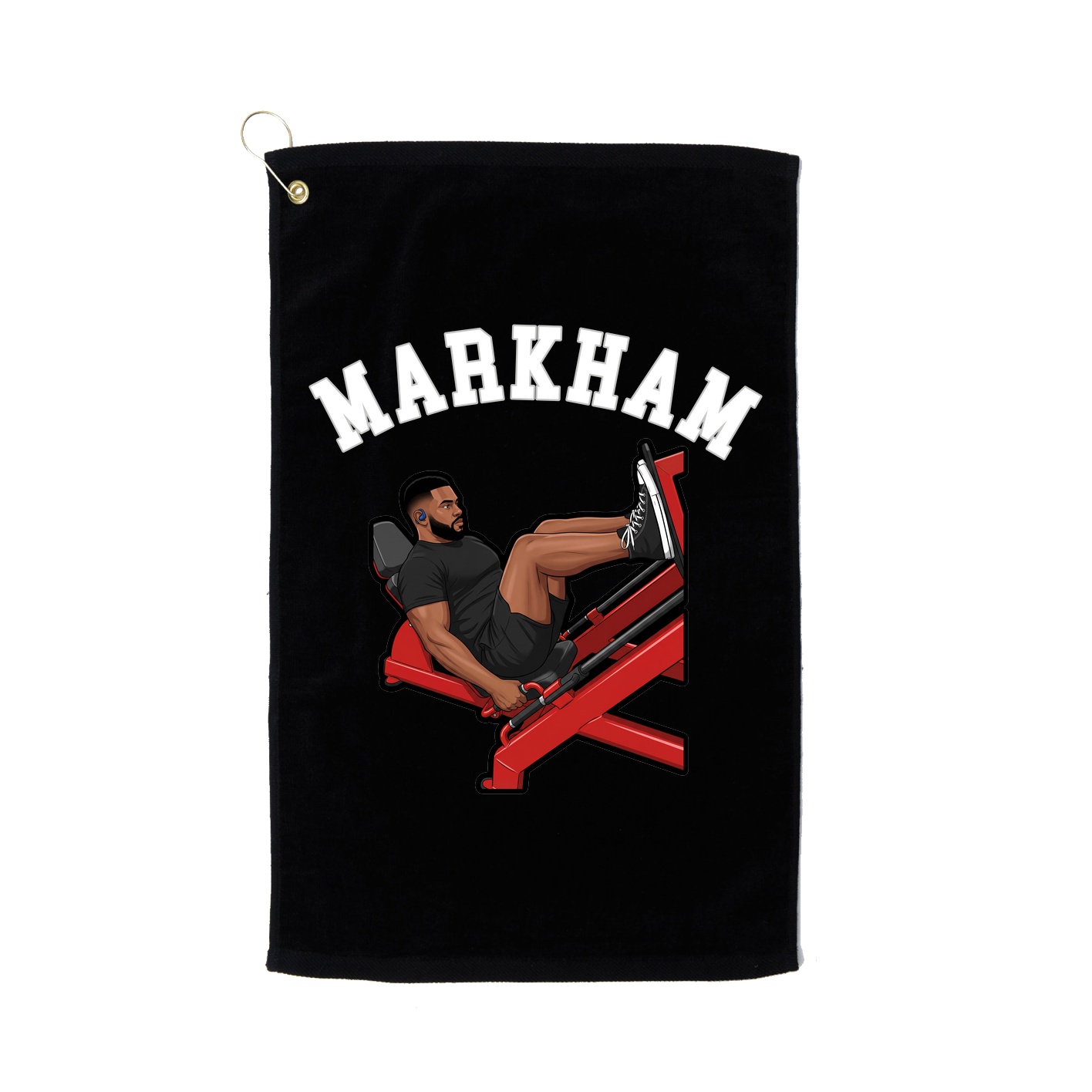 Golf Towel — Shirsey Arch in Black