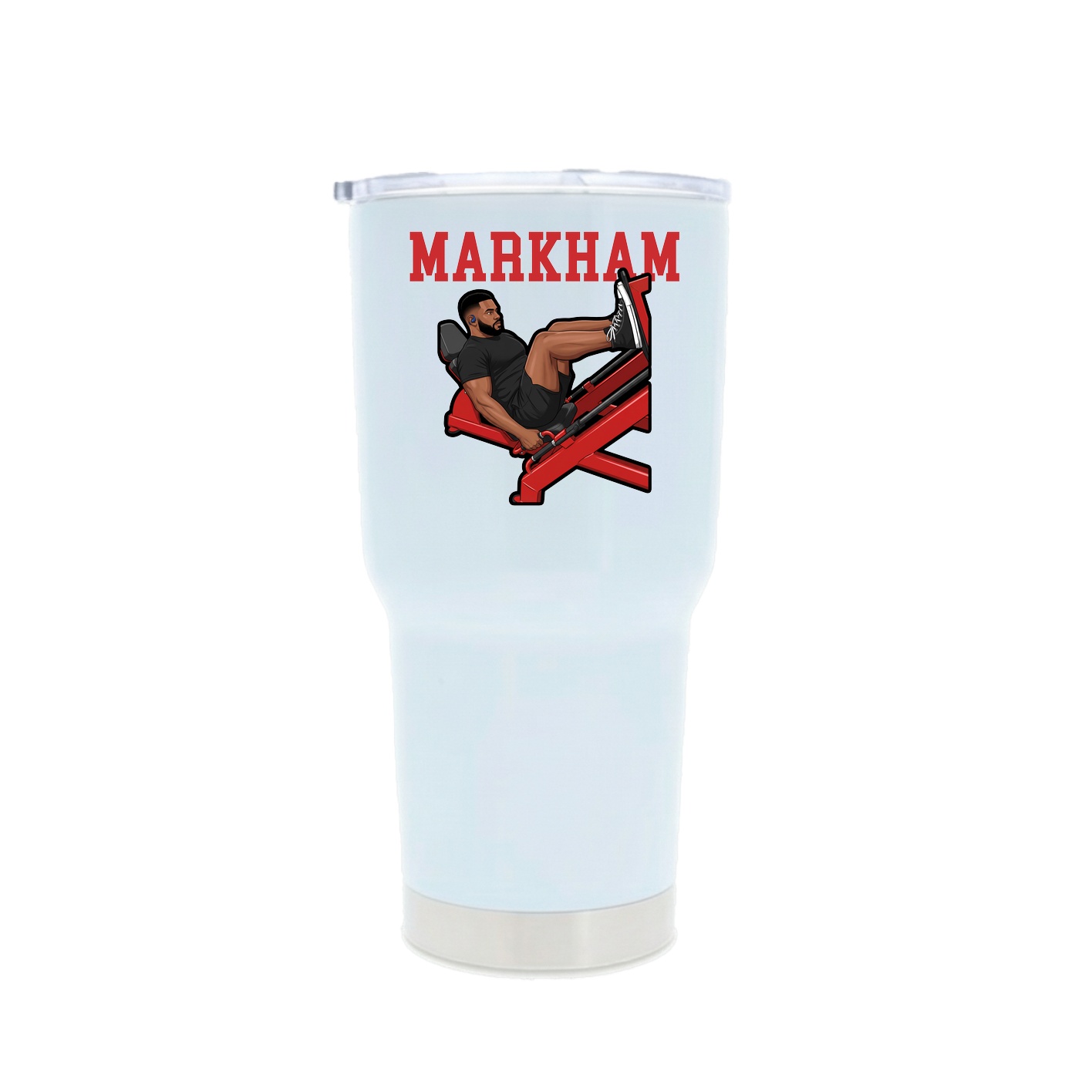 30oz Stainless Steel Tumbler — Shirsey in White