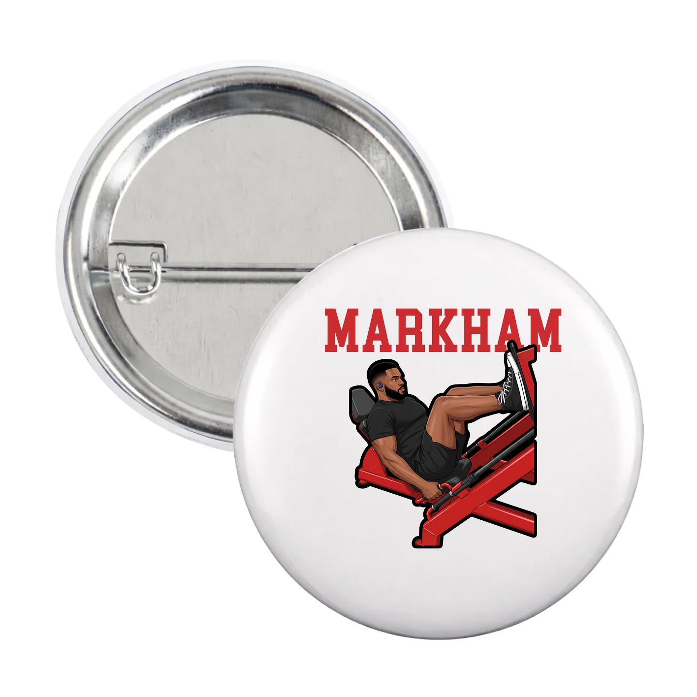 Game Day Button — Shirsey in White