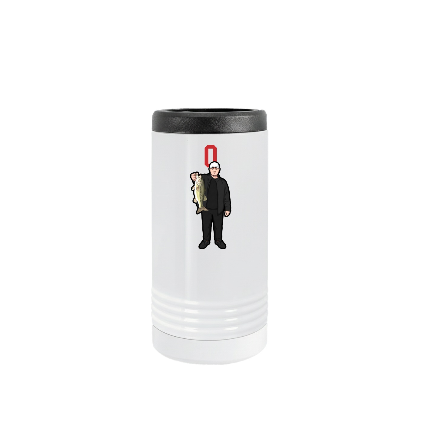 Slim Beverage Holder — Number Top in White