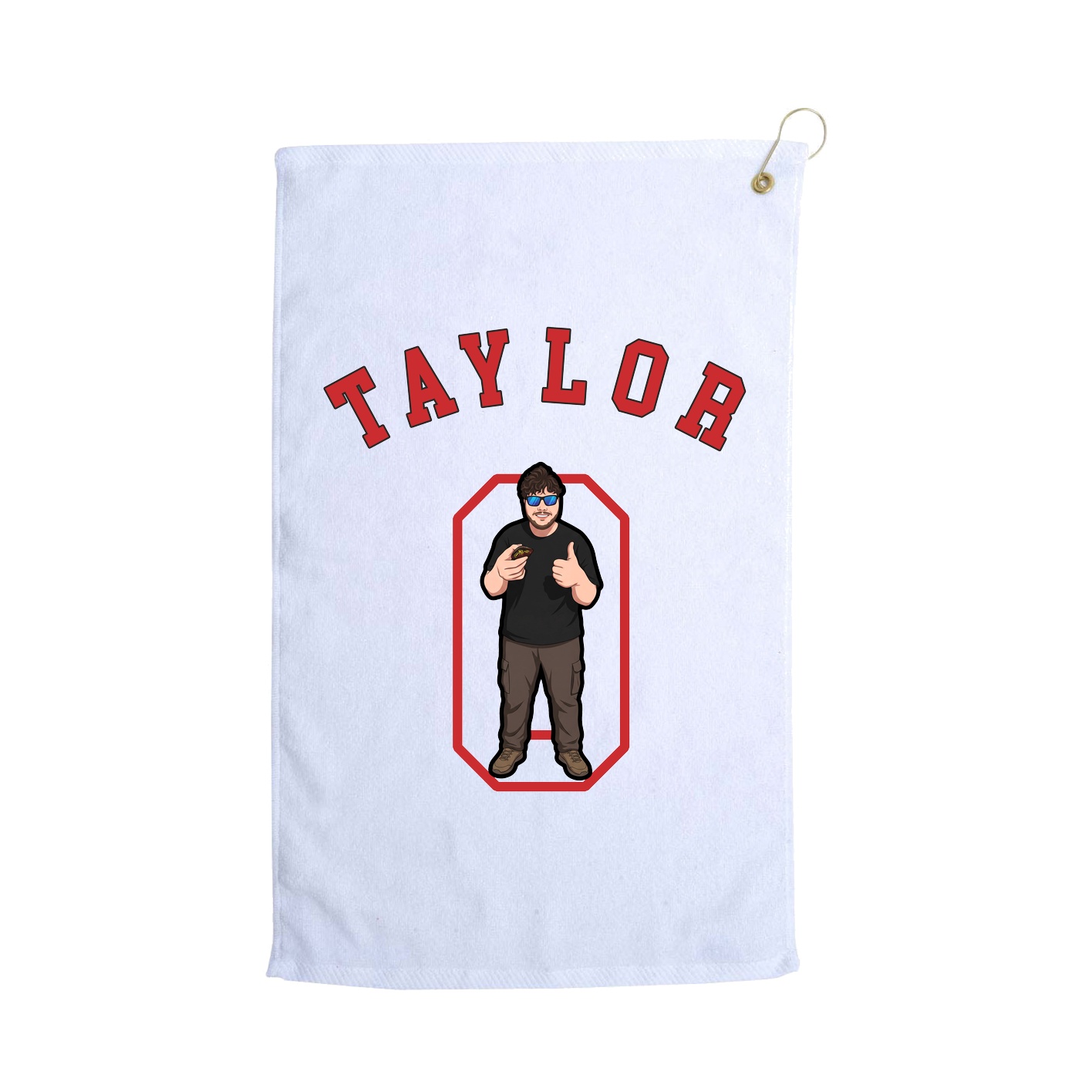 Golf Towel — Shirsey Arch in White