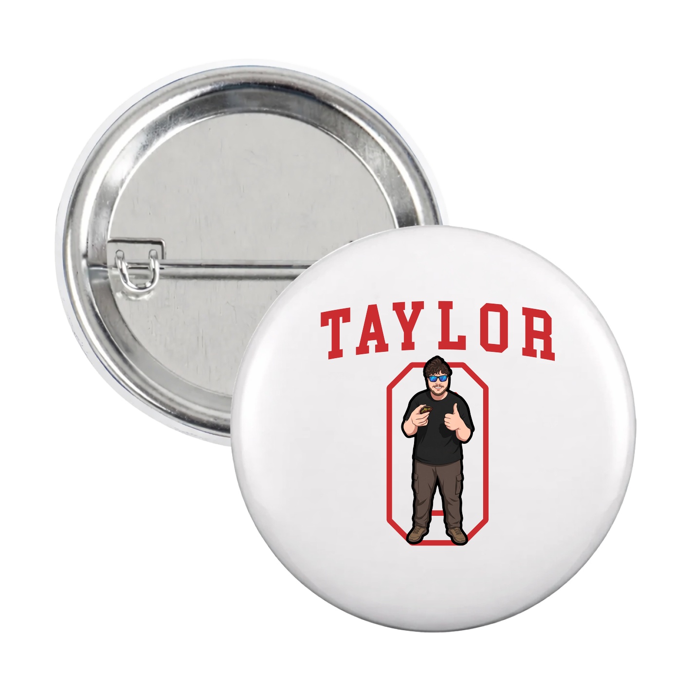 Game Day Button — Shirsey in White