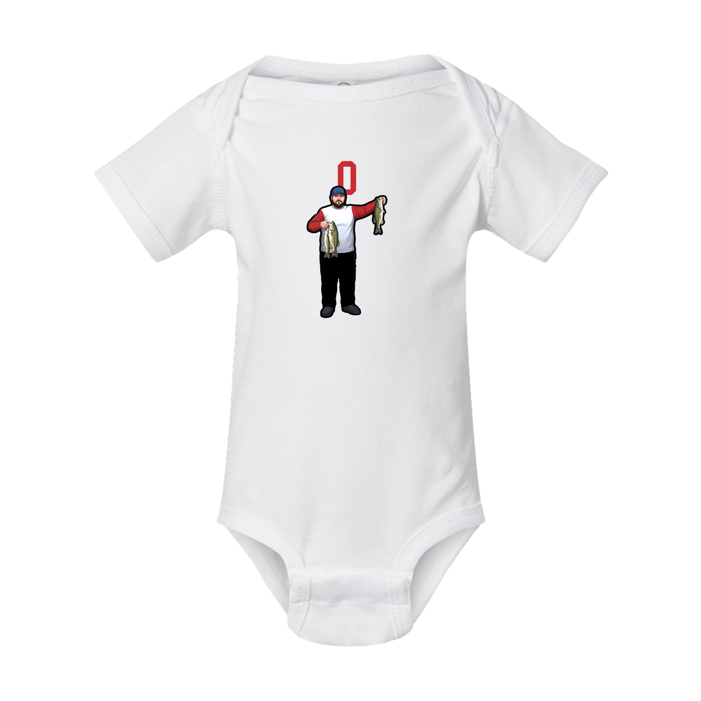 Baby Onesie — Number Top in White