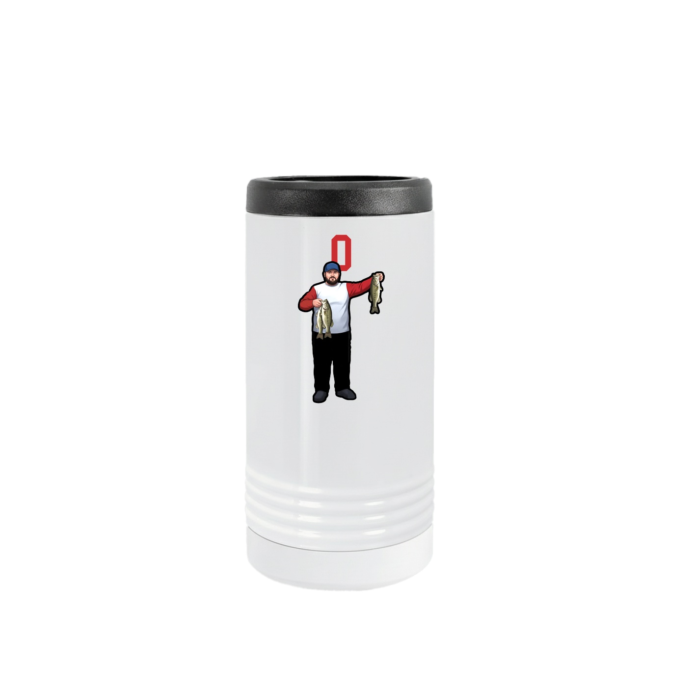 Slim Beverage Holder — Number Top in White