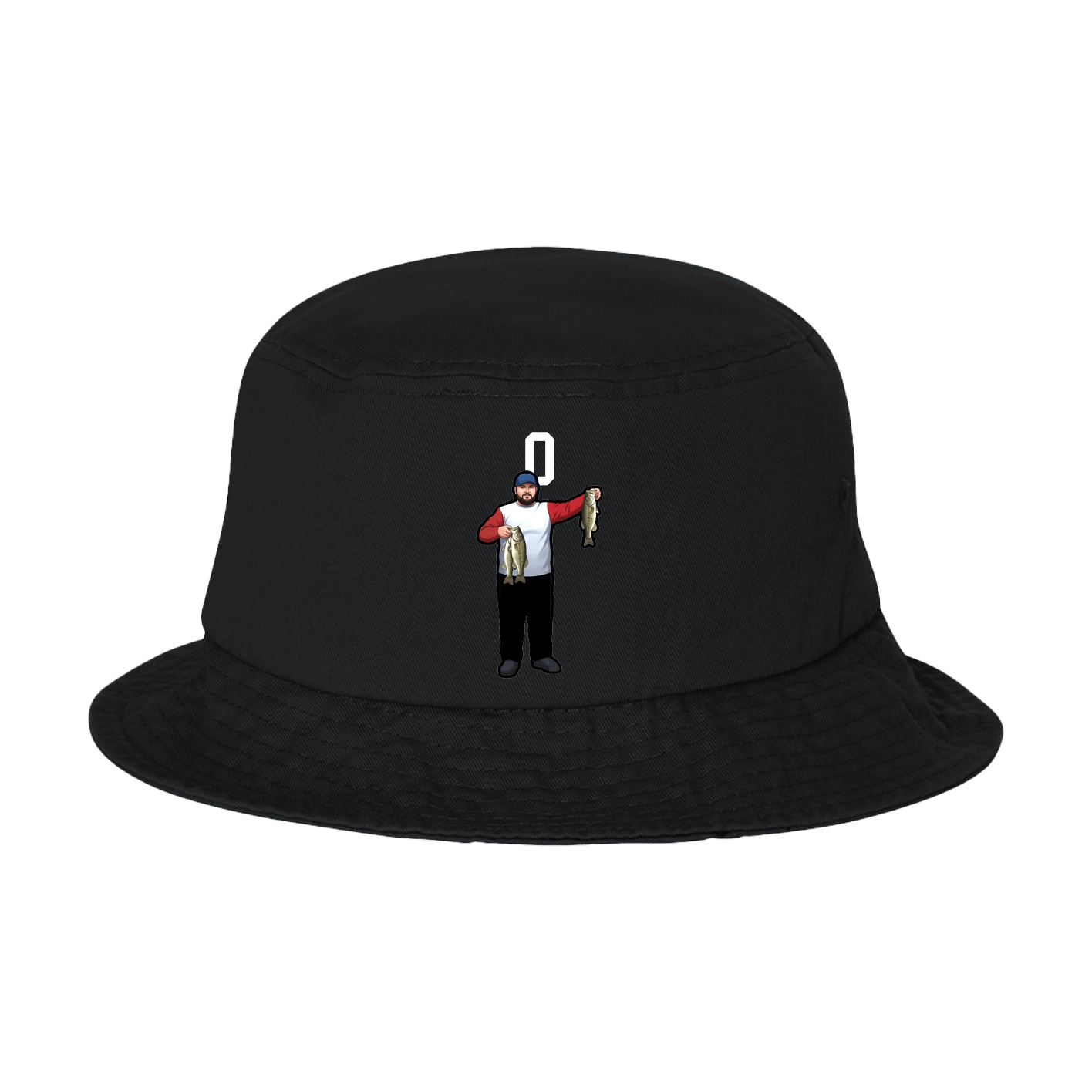 Bucket Cap — Number Top in Black