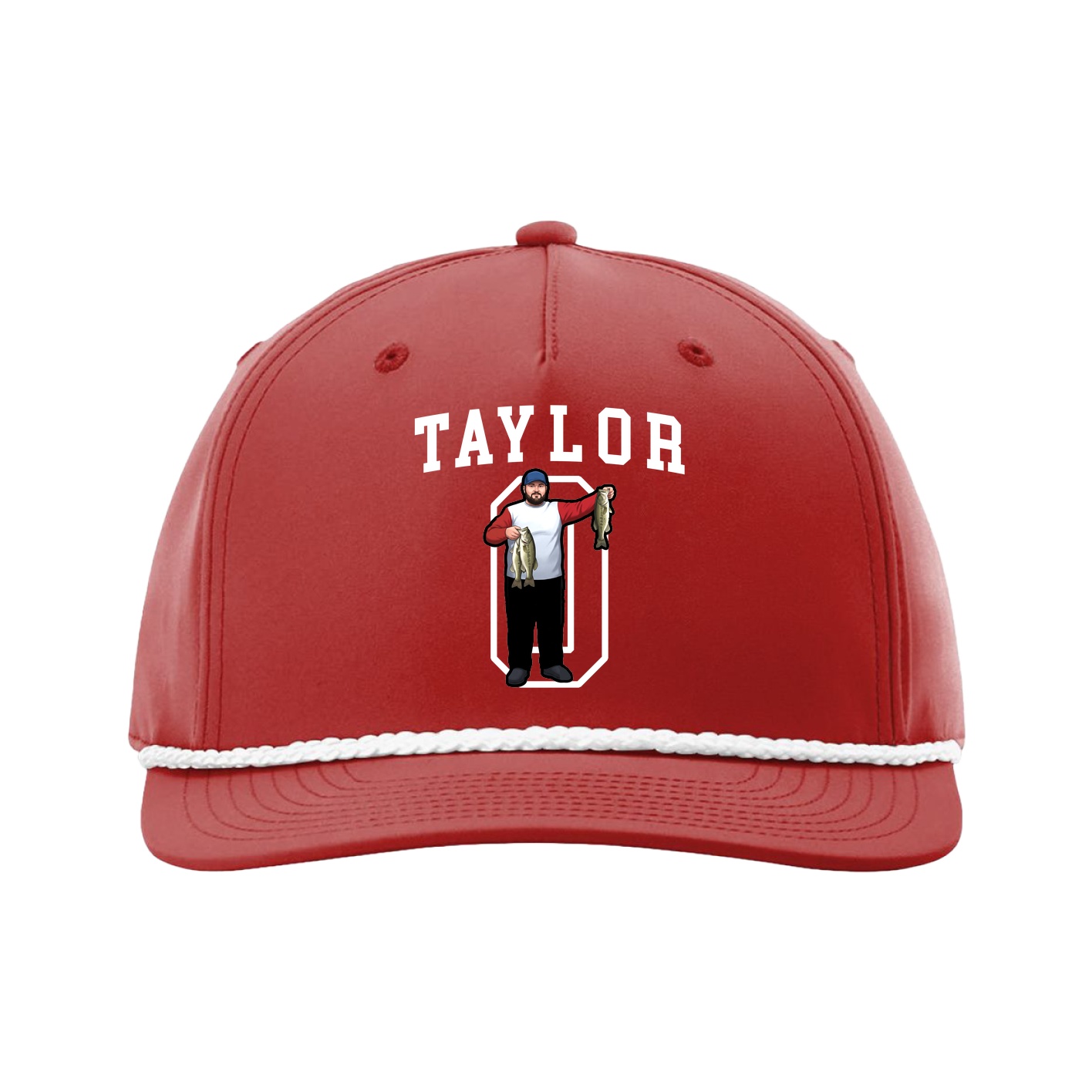 Five-Panel Classic Rope Cap — Shirsey in Red