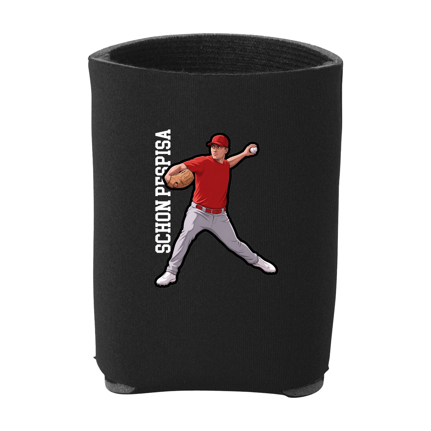Can Holder — Name Vertical in Black